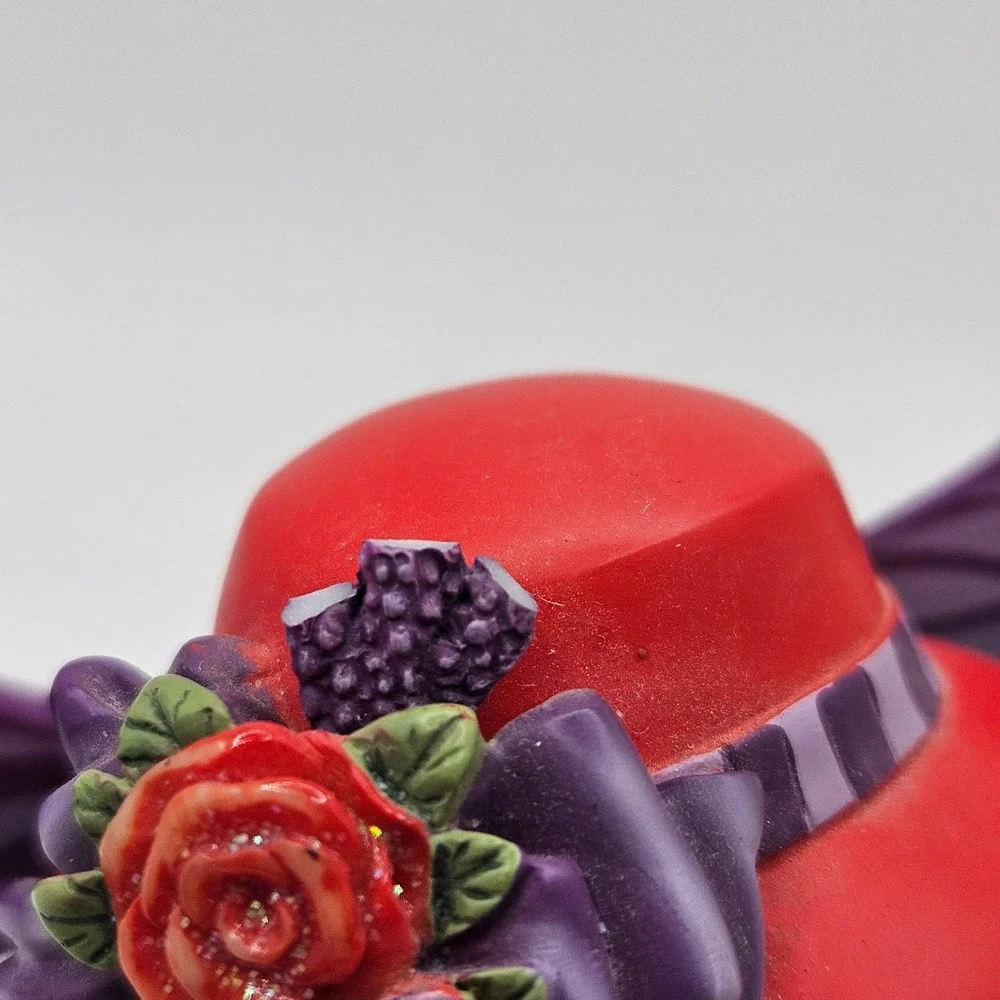 Hatterific It's Not the Age It's the Attitude Red Hat Purple Wings Fairy